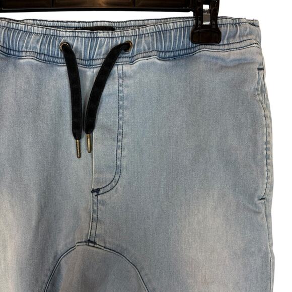 Zanerobe Sureshot Jogger Men's 32 Blue Denim Stretch High-Rise Drawstring Waist - Picture 6 of 16